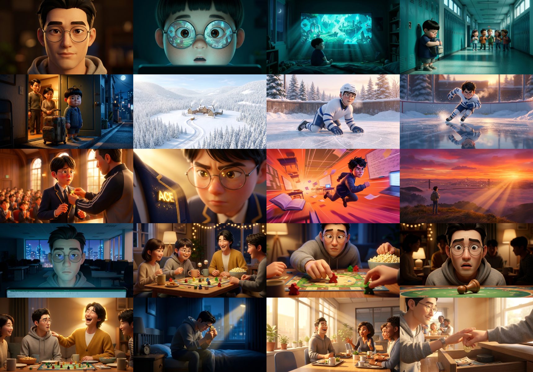 all 20 keyframes